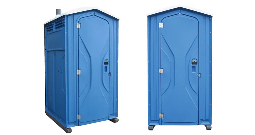 Long-term porta potty units on site in Bel Air, Maryland